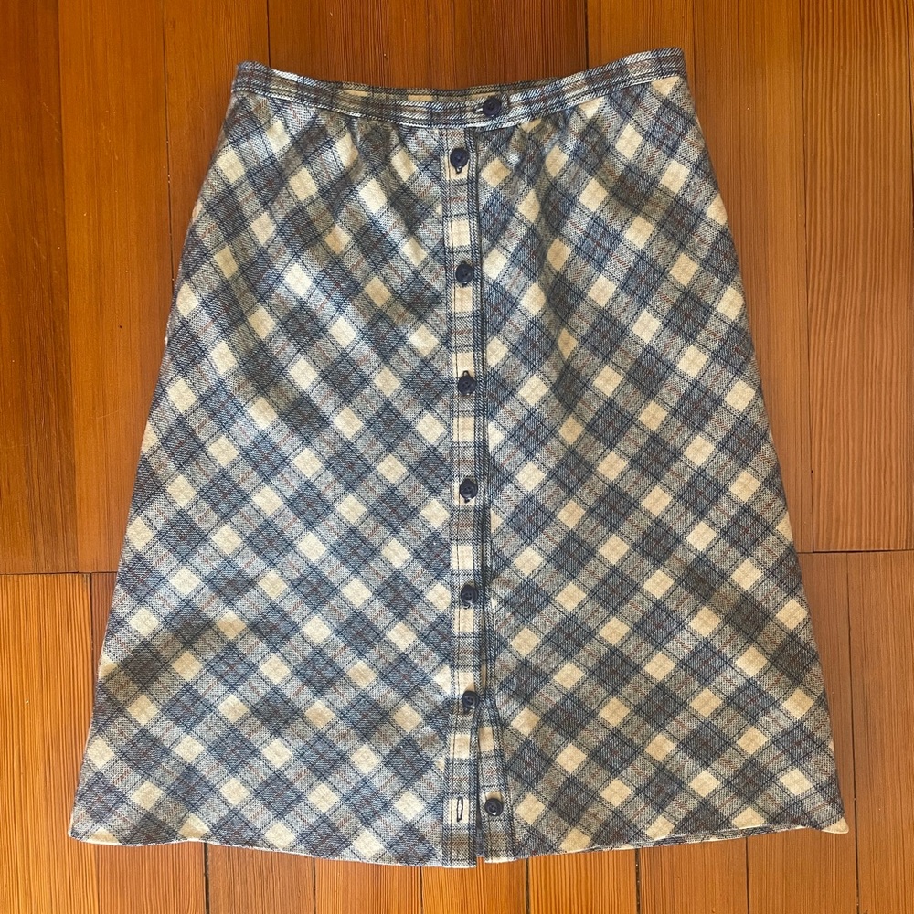 Vintage Pendleton Plaid Skirt